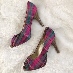 CANDIES plaid heels